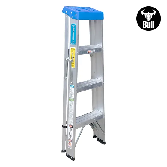 ESCALERA ALUMINIO TIJERA SIMPLE ACCESO 4 PASOS 90KG 1.22m ATS90-4III AMERICAN BULL