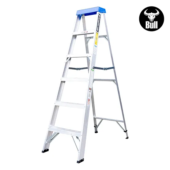 ESCALERA ALUMINIO TIJERA SIMPLE ACCESO 6 PASOS 90KG 1.83m ATS90-6III AMERICAN BULL