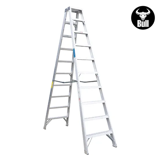 ESCALERA ALUMINIO TIJERA DOBLE ACCESO 10 PASOS 150KG 3.05m ATD150-10IA AMERICAN BULL