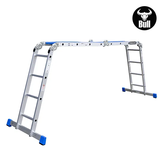 ESCALERA ALUMINIO MULTIUSOS 16 PASOS 150KG AM150-16IA AMERICAN BULL