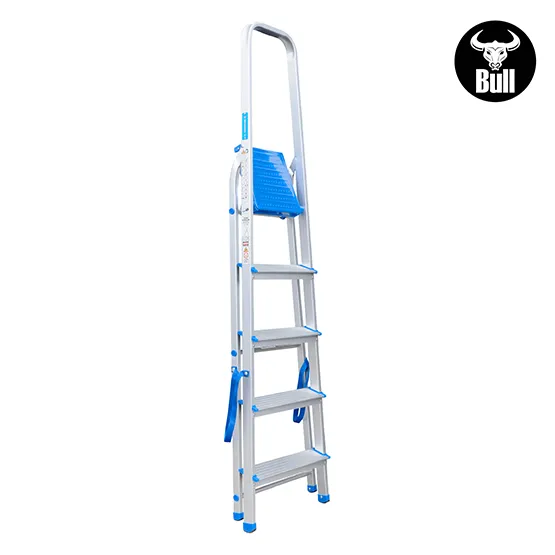 ESCALERA ALUMINIO TIPO BANQUETA 5 PASOS 150KG 1.06m AB150-5IA AMERICAN BULL