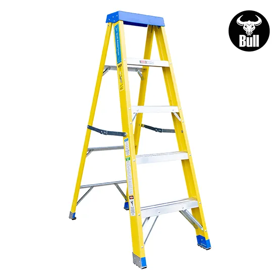 ESCALERA FIBRA SIMPLE ACCESO 5 PASOS 113KG 1.53m FTS113-5I AMERICAN BULL