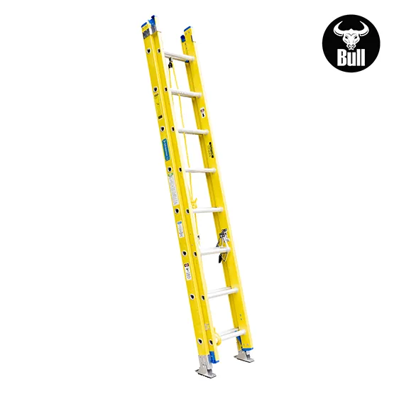 ESCALERA FIBRA TELESCOPICA 16 PASOS 102KG 4.14m FTT102-16II AMERICAN BULL