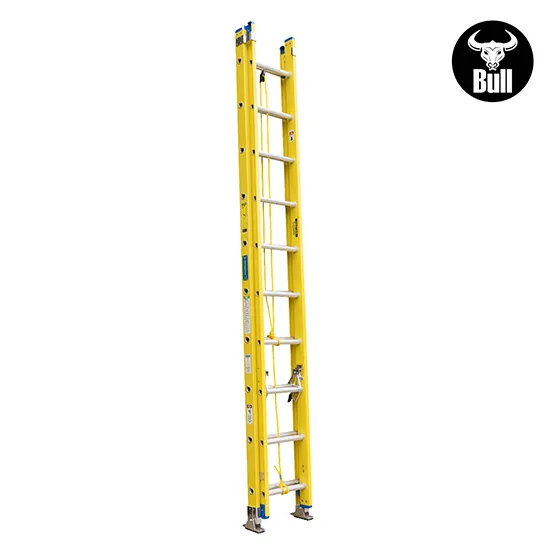 ESCALERA FIBRA TELESCOPICA 20 PASOS 102KG 5.37m FTT102-20II AMERICAN BULL