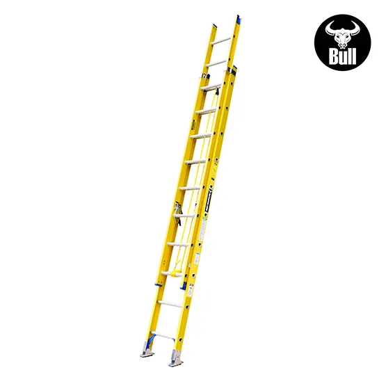 ESCALERA FIBRA TELESCOPICA 20 PASOS 102KG 5.37m FTT102-20II AMERICAN BULL