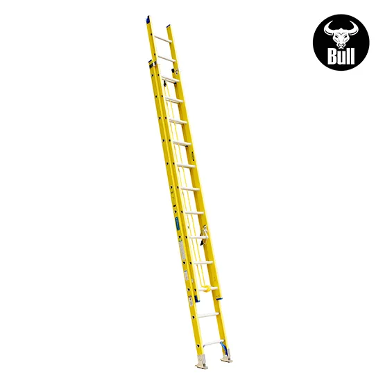 ESCALERA FIBRA TELESCOPICA 24 PASOS 102KG 6.59m FTT102-24II AMERICAN BULL