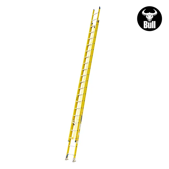 ESCALERA FIBRA TELESCOPICA 40 PASOS 136KG 11.39m FTT136-40IA AMERICAN BULL