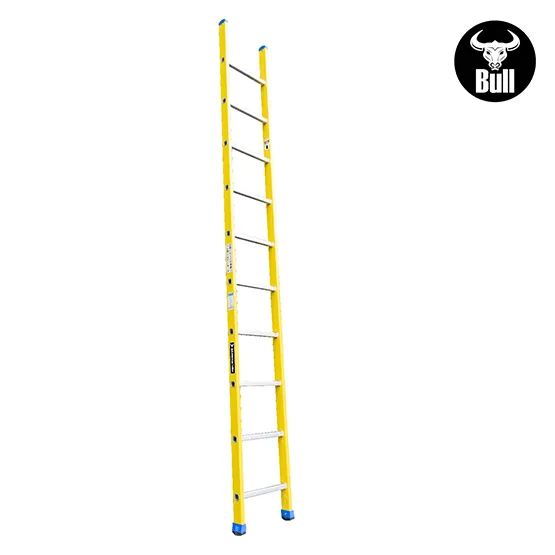 ESCALERA FIBRA TIPO ARRIMO 10 PASOS 150KG 3.05m FA150-10IA AMERICAN BULL