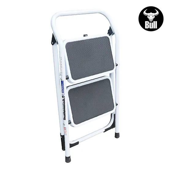 ESCALERA ACERO TIPO TABURETE 2 PASOS 150KG 0.46m ST150-2IA AMERICAN BULL