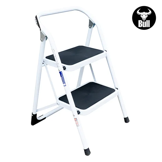 ESCALERA ACERO TIPO TABURETE 2 PASOS 150KG 0.46m ST150-2IA AMERICAN BULL