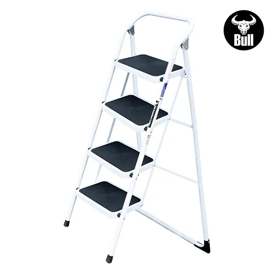 ESCALERA ACERO TIPO TABURETE 4 PASOS 150KG 0.92m ST150-4IA AMERICAN BULL