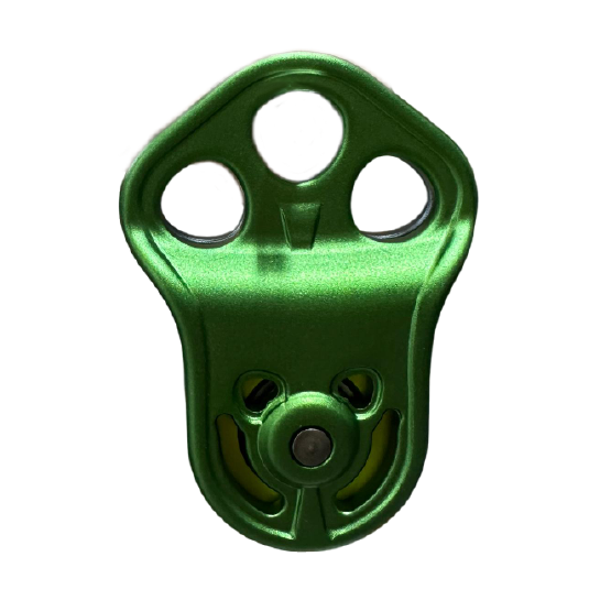POLEA SIMPLE DE 3 PUNTOS DE ANCLAJE PARA PODA ALUMINIO 13MM VERDE ARBORISMO 3-HOLE PULLEY - 806 ARMBURY