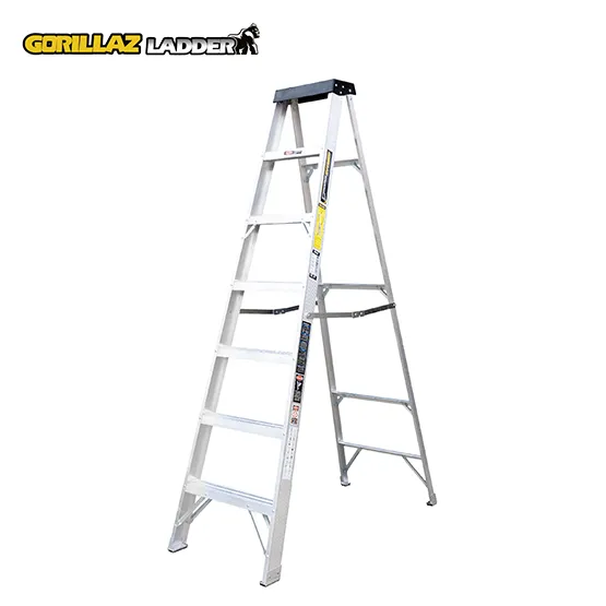 ALUMINIO ESCALERA TIJERA SIMPLE 2.13m GATS7-II GORILLAZ 102KG