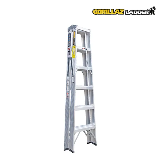 ALUMINIO ESCALERA TIJERA DOBLE 1.83m GATD6-II GORILLAZ 102KG