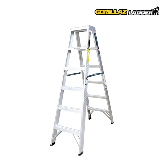 ALUMINIO ESCALERA TIJERA DOBLE 1.83m GATD6-II GORILLAZ 102KG