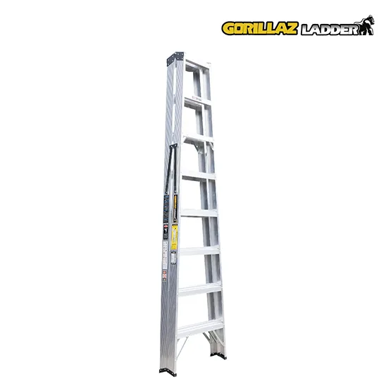 ALUMINIO ESCALERA TIJERA DOBLE 2.44m GATD8-II GORILLAZ 102KG