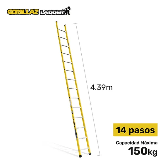 FIBRA ESCALERA APOYO 4.27m GFA14-IA GORILLAZ 150KG