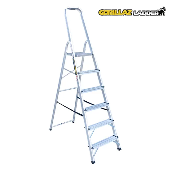 ALUMINIO ESCALERA BANQUETA 1.28m GAB6-IA GORILLAZ 150KG