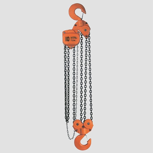 TECLE MANUAL 10T VL 3mtsCARGA 9x27mm(4) G80 - 3mtsMANDO 5.5x23x19mm(2) VITAL