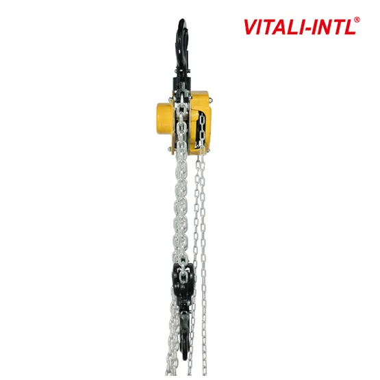 TECLE MANUAL 5T YAL0500 3mtsCARGA 10x30mm(2) G80 - 3mtsMANDO 5x25x17mm(2) VITALINTL